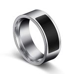 Smart Ring NFC Multifunctional Waterproof Intelligent Wear Finger Digital Accessories No Charging Required Phone App Control File Transfer Personal Information Storage Privacy Encryption Support Andro