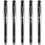 uni-ball UM-153S Gel Impact Broad Rollerball Pens - 1mm Nib, 0.6mm Line Width - Black Ink (5)