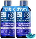 WATER DENT Concentrated Irrigant | Water flosser Rinse | White Teeth | Add to Water Flossers & Mouthwash | Fruit Flavor | Pack of 2 = 373 fl.oz | Alcohol and Peroxide Free. Made in USA