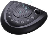 White Noise Sound Machine,Battery Powered Sleep Sound Machine,Portable Sound Machine with 24 Soothing Sounds,Timer,Headphone Jack,2 USB Charger,Sound Machine for Travel,Baby,Adults,Pets