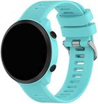 Watchband Compatible for Garmin Forerunner55/ Forerunner158, Silicone Band Replacement for Garmin Forerunner 55/ Forerunner 158 GPS Running Watch (Mint Green)