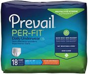 Prevail Per-Fit Extra Absorbency Incontinence Underwear, Large, 18-Count