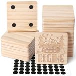 24 Pieces Unfinished Wood Coasters,