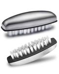 UCEC 2x Stainless Steel Nail Brush, Nail Brushes for Cleaning Nails, Removes Odors, Scrubbing Brushes, Hard Brush for Cleaning Hand, Nails, Feet, Toes Nails
