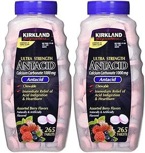 Kirkland Signature Chewable Ultra Strength Antacid/Calcium Supplement 1000Mg 265 Ct - 2Pk