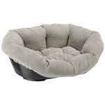 Ferplast Sofa Prestige 4 Cat and Dog Bed, Synthetic Fabric, 64 x 48 x 25 cm, Grey