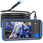 Teslong Triple lens Endoscope Camera, 1080P Inspection Camera with Lights, Borescope with 4.5 Inch Screen, Waterproof Sewer Camera, Semi-Rigid Snake Camera, 32 GB TF Card, Carrying Case (16.5FT)