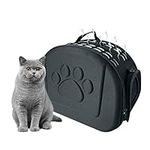 YATOSEEN Cat Carrier Bag, Foldable Comfortable Puppies Travel Carrying Handbag with Shoulder Belt Airline Approved Portable Pet Travel Bag Rabbit Travel Carrier Outdoor Pet Bag for Small Pets