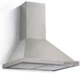 Ancona Pyramid with Rim Stainless Steel 450 CFM Wall Mount Range Hood, 30-Inch