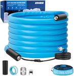 Kohree 25FT Heated Water Hose for RV, -40 ℉ Heated RV Drinking Water Hose 5/8", Heavy Duty Heated Water Hose for RV, Camper, Truck, Leak Free, Abrasion-Resistant Cover, Energy Saving Thermostat