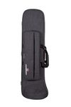 Crossrock Lightweight Foam Case with Removable Shoulder Straps Fits Tenor Trombone (F-Trigger or Straight), Storage Compartment & External Pocket, Right, Dark Grey (CRP200TBDG)