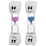 Smile Tooth 2 Minute Sand Timer Assorted colors (2 Pack)