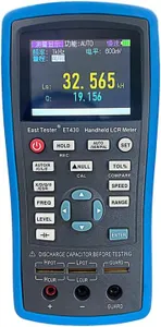 ET430 100KHz Handheld LCR Meter - Digital Portable Bridge Tester for Resistance, Capacitance, Inductance Measurement | LCD Display Electronics Component Testing Tool
