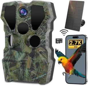 Trail Camera,64MP 2.7K 0.2S Trigger Motion Activated,Game Hunting Camera with Night Vision 2.0''LCD 120°Wide Camera Lens for Outdoor Scouting Wildlife Monitoring(Only Support Camera's Hotspot WiFi)