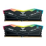 TEAMGROUP T-Force Delta RGB DDR5 Ram 32GB (2x16GB) 6400MHz PC5-51200 CL40 Desktop Memory Module Ram for 600 700 Series Chipset XMP 3.0 Ready Black -FF3D532G6400HC40BDC01