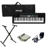 Casio CTK 2550 61 Key Standard Portable Keyboard With Adapter, Gig Bag, Stand and Polishing Cloth