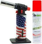 Jo Chef Kitchen Torch With Butane included, Refillable Butane Torch, Creme Brulee Torch, Blow Torch Lighter gun With Safety Lock & Adjustable Flame, Culinary Cooking Torch for Food, Limited Edition