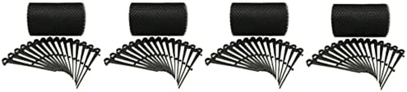 Selections 4 x 6m Rolls of Gutter Protection Mesh Guard with 60 Fixing Clips (24m x 17.5cm)