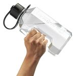 Alpha Designs | XL Gym Water Bottle | 1.6 Litre / 1600ml Large Jug | BPA Free & Leakproof Keg | Clear