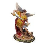 Resin St Michael Statue for Altar - 5 inches | Statue of Archangel St Michael for Home…