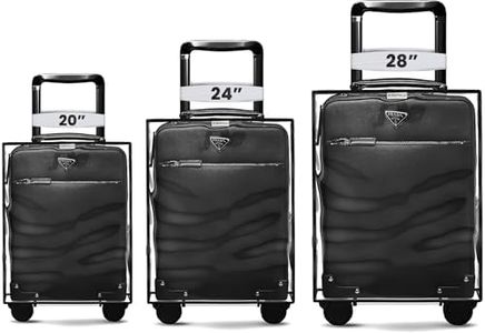 STRAPVILLA Trolley Bag Cover - Suitcase Covers for Trolley | Suitcase Cover for Hard Trolly Bags | Protective Trolley Cover & Luggage Bag Cover - Transparent Waterproof PVC Cover - Combo