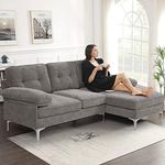 EASELAND 82" L-Shape Sofa with Reve