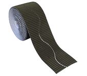 Bright Ideas Corrugated Border Roll for School Displays, Black, 10cm x 7.5m. BI7890.