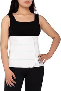 S Abdominal Binder Post Surgery for Men and Women, 12" High Postpartum Tummy Tuck Belt Provides Bariatric Stomach Compression, High Elasticity, Breathable - (45" - 60") 4 PANEL