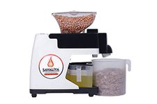 Savaliya Industries Si-801 Automatic Cold Press Extractor Machine,Pure & Fresh Healthy Oil Maker/Press Machine For Home Use, 400 Watts, White - Stainless Steel