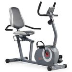 Sunny Health and Fitness Essentials Series Magnetic Smart Recumbent Bike with Exclusive SunnyFit® App Enhanced Bluetooth Connectivity