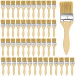 Kurtzy 2 Inch/5.08cm Chip Paint Brushes (48 Pack) - Professional Wooden Handle Paintbrush Set for Paint, Stains, Varnishes, Glues and Home DIY