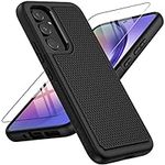 FNTCASE for Samsung Galaxy A14 5G Case: Dual Layer Protective Heavy Duty Cell Phone Cover Shockproof Rugged with Non Slip Textured Back - Military Protection Bumper Tough - 2023, 6.6inch
