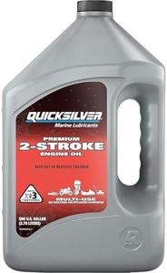 Quicksilver Premium 2-Stroke Engine Oil for Outboards, PWCs, Snowmobiles and Motorcycles, 1 Gallon
