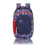 uppercase 30L Sprout 01|School Standard Backpack| Double Compartment|Quick -Access Pocket|Well Padded Shoulder Strap |Name Tag,Organiser&Plush Charm Inside|For Girls&Boys|750 Days Warranty(Navy Blue)