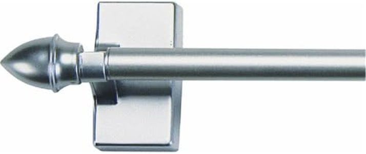 Kenney 1/2" Multi-Use Adjustable Magnetic Rod, 16-28", Satin Nickel
