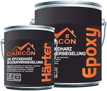 CAIRCON 2K Epoxidharz Bodenversiegelung Betonversiegelung Transparent/Klar 6Kg