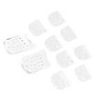 1 pair of 5 layers silicone gel heel insert shoe height increase insole elevator man shoes women pad transparent