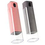 ZERNBER 2 Pcs Screen Cleaner Kit, 3-in-1 Touchscreen Mist Cleaner Spray Bottle Tool & Microfiber Cloth for Phone/Laptop/Tablet/TV/Monitor/Car Screens(Pink+Grey)