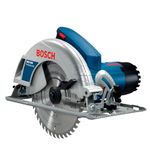 Bosch GKS 190 Heavy Duty Electric Circular Saw, 1,400W, 5,200 rpm, 184 mm Blade, 20 mm Bore, Air Blower, Bosch Click & Clean System, 4.1 kg + Key, Parallel Guide, Saw Blade, 1 Year Warranty