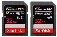 SanDisk Extreme Pro SDHC UHS-I Card (SDSDXXG-032G-GN4IN), 2Pack (32GB)