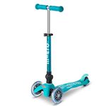 Micro Scooters | Mini Micro Deluxe Foldable Children's Scooter | Handlebar Adjustable | Lightweight | Boys & Girls | 2-5yrs | Aqua