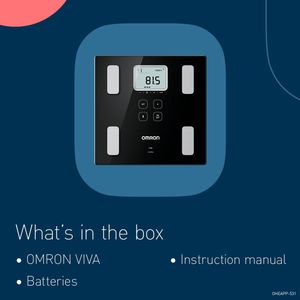 OMRON VIVA Body Weight Scale – Smart Digital BMI Analyzer