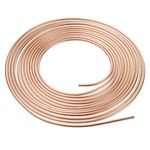 Brake Pipe Copper Nickel Tubing 25Ft 1/4" Car Replacement Brake Hose Line Kit