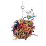 HARI Smart Play Enrichment Parrot Toy for Medium Birds, Super Shredding Ball, 27 cm H (10.6 in)