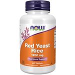NOW Foods Red Yeast Rice Extract 1200mg, 60 Tablets