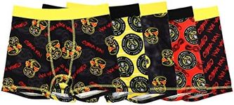 Cobra Kai Snake Logo Multipack Boys Underwear Boxer Briefs-Size-6 Multicolored