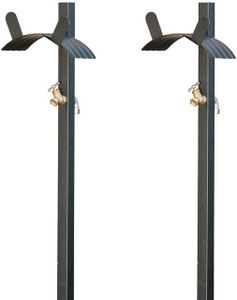 Panacea Basic Hose Stands w/Brass Spigots, Pack of 2