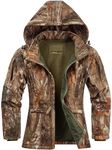 NEW VIEW Womens Hunting Clothes, Upgraded Ultra-Quiet Water Resistant Camo Hunting Jacket for Duck Waterfowl Deer Hunting, Nv Camo Tree, Large