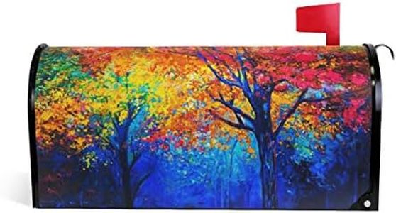 ALAZA Autumn Fall Trees Magnetic Mailbox Cover Oversized for Garden Yard Outdoor Decorations-25.5" x20.8