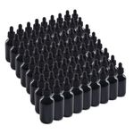 The Bottle Depot - 𝟱 𝗖𝗼𝗹𝗼𝗿𝘀 𝗔𝘃𝗮𝗶𝗹𝗮𝗯𝗹𝗲 - 72 Pack - 2 oz Glass Bottle with Dropper - Black UV - 20-400 Neck Finish - Boston Round Bottles - UV Rays Protection